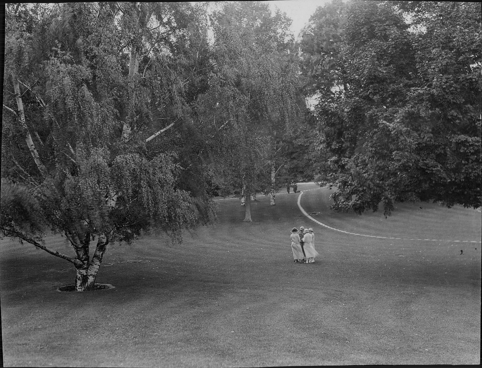 Historic lawns of Eastover estate at Casco Point, Orono