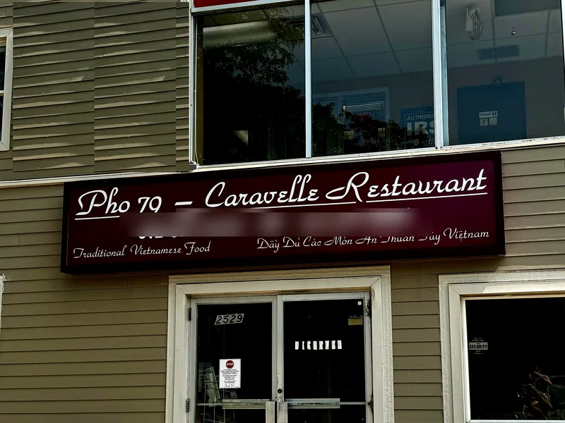 The Pho 79 Caravelle Restaurant storefront on Nicollet