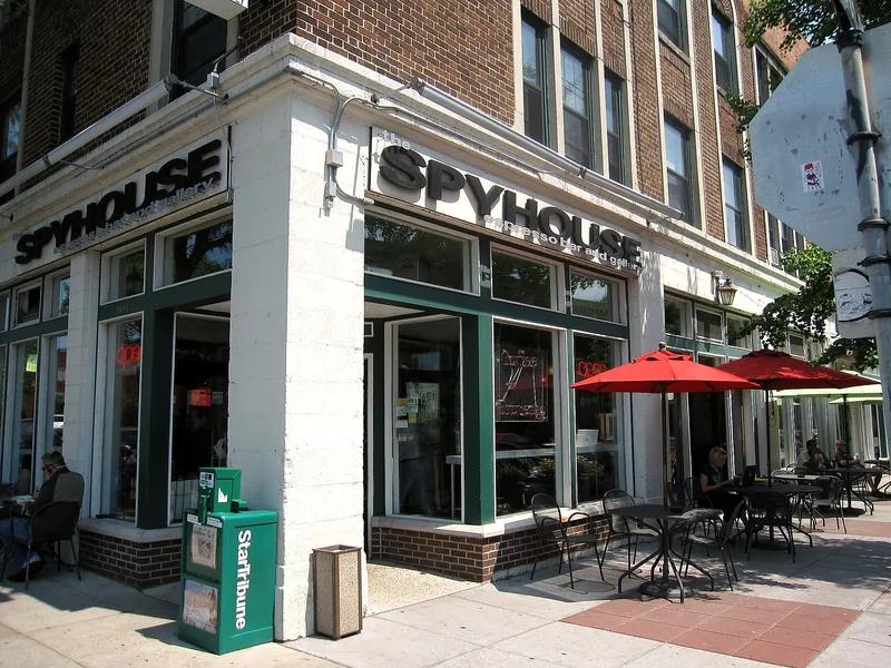 The Spyhouse Coffee storefront at 25th and Nicollet